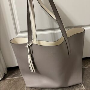 Kate Spade Lavender and White Tote Bag